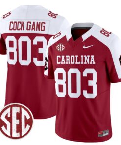 Cock Gang Jersey 803 Carolina 1980 Throwback Rebrand 2026 Stitched Garnet Alter