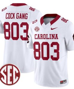 Alternative view of Cock Gang Jersey #803 Carolina 1980 Throwback Rebrand 2026 Stitched
