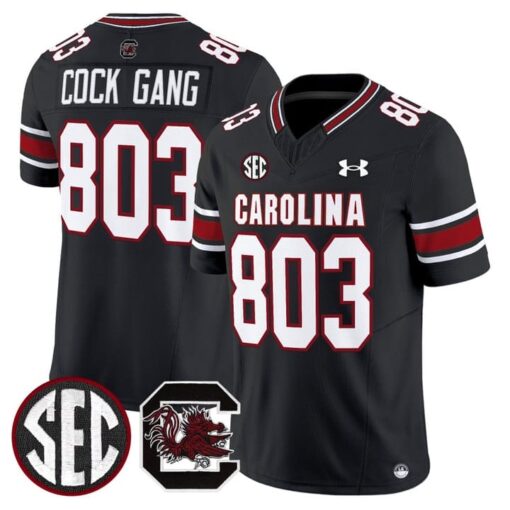 Cock Gang Jersey #803 South Carolina Gamecocks 2025 Stitched