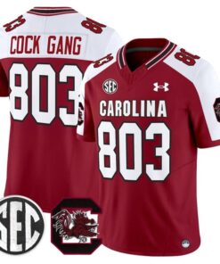 Cock Gang Jersey 803 South Carolina Gamecocks 2025 Stitched Garnet Alternate