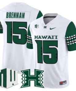 Alternative view of Colt Brennan Jersey #15 Hawai'i Rainbow Warriors 2025 Vapor Stitched
