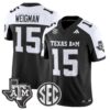 Conner Weigman Jersey #15 Texas A&M Aggies 2025 Vapor Stitched