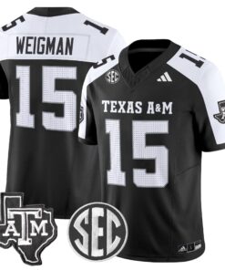 Conner Weigman Jersey #15 Texas A&M Aggies 2025 Vapor Stitched