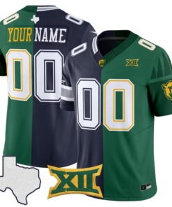 Cowboys Bears College Football Split Vapor Limited Custom Jersey Stitched