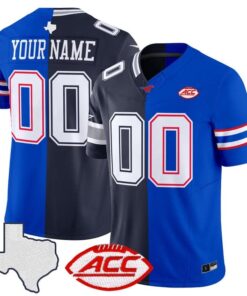 Cowboys SMU College Football Split Vapor Limited Custom Jersey Stitched