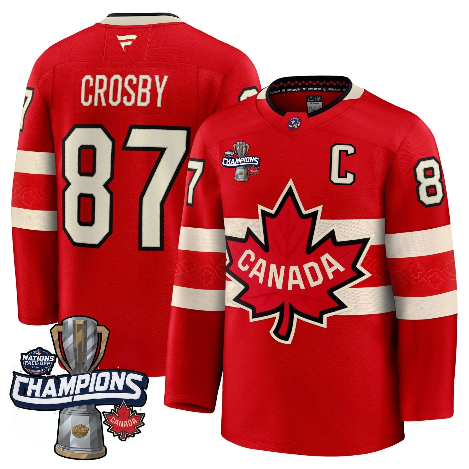 Men Canada 2025 4 Nations Face-Off Champions Jersey - All Stitched 25 Men Canada 2025 4 Nations Face-Off Champions Jersey - All Stitched - Image 25
