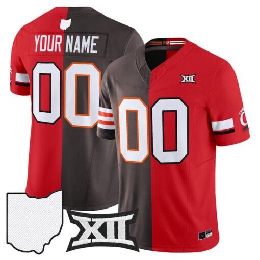 Custom Browns Bearcats College Football Jersey  Split Vapor Limited Stitched