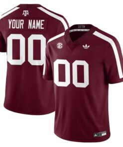 Custom Texas A&M Aggies Football Jersey 1975 Throwback Stitched