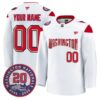 CustomWashingtonCapitalsJersey20thAnniversarySeasonsPatchStitched