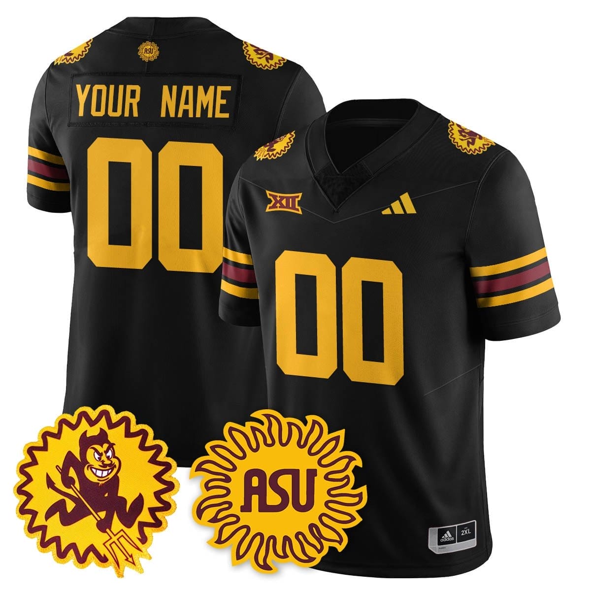 Custom Arizona State Sun Devils Jersey 1975 Throwback Uniform Stitched 1 Custom Arizona State Sun Devils Jersey 1975 Throwback Uniform Stitched