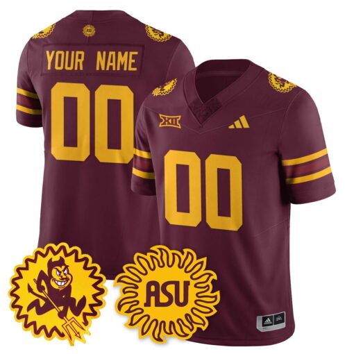 Custom Arizona State Sun Devils Jersey 1975 Throwback Uniform Stitched - Image 4