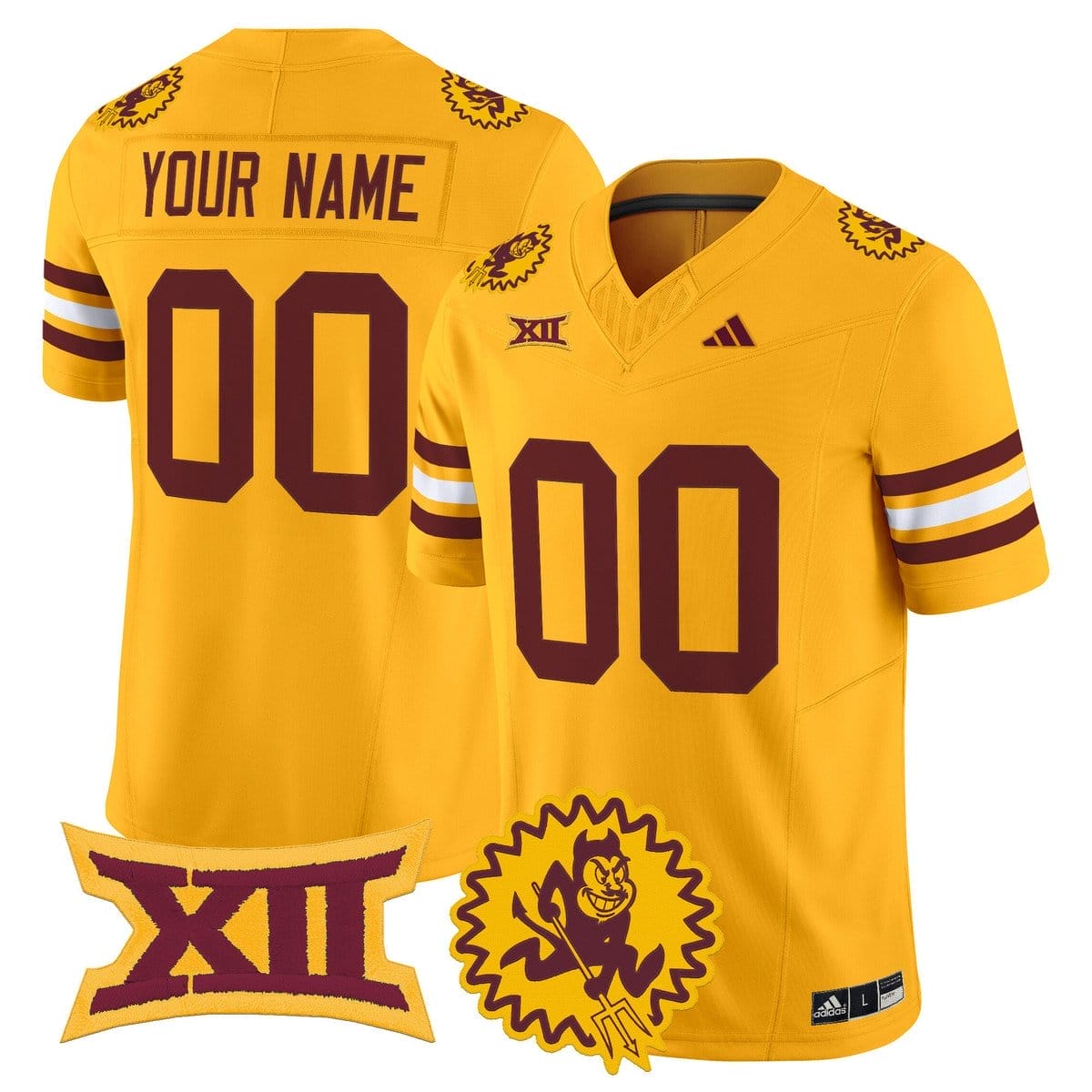 Custom Arizona State Sun Devils Jersey 1975 Throwback Vapor Stitched 1 Custom Arizona State Sun Devils Jersey 1975 Throwback Vapor Stitched