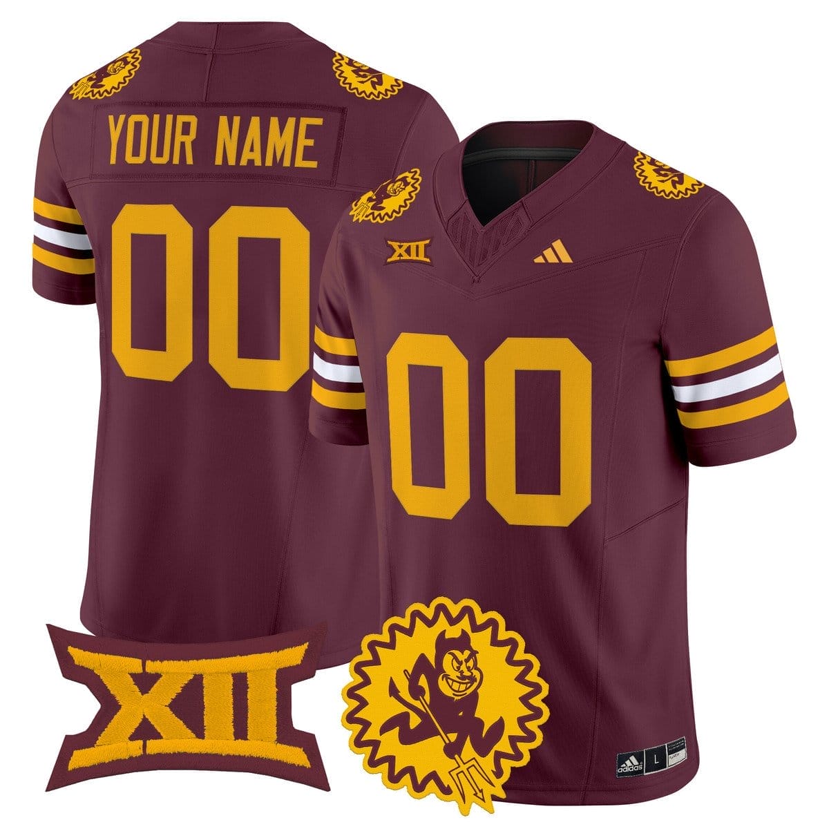 Custom Arizona State Sun Devils Jersey 1975 Throwback Vapor Stitched 3 Custom Arizona State Sun Devils Jersey 1975 Throwback Vapor Stitched - Image 3