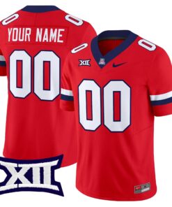 Custom Arizona Wildcats Jersey Name Number 2025 Vapor Limited Stitched Red
