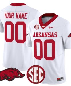 Alternative view of Custom Arkansas Razorbacks Jersey Name, Number Limited Stitched