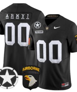 Custom Army Black Knights Jersey 2025 Screaming Eagles Stitched