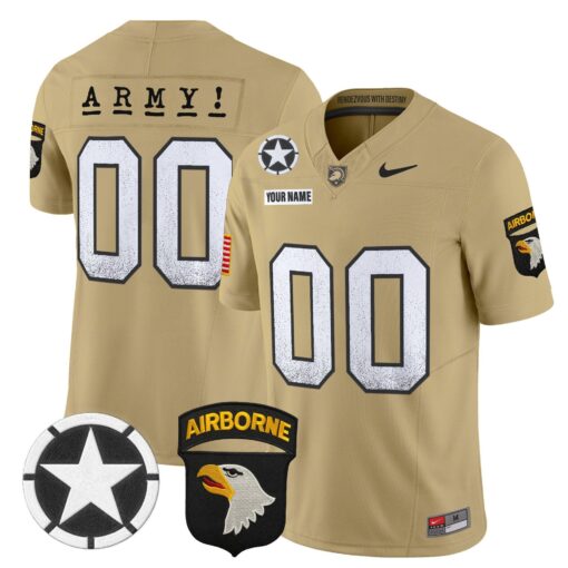 Custom Army Black Knights Jersey 2025 Screaming Eagles Stitched - Image 3