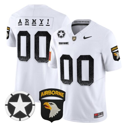 Custom Army Black Knights Jersey 2025 Screaming Eagles Stitched - Image 2