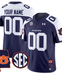 Custom Auburn Tigers Jersey Name, Number 2025 Alabama Patch Stitched