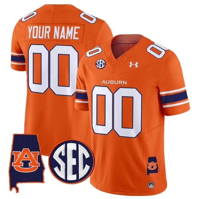 Custom Auburn Tigers Jersey Name, Number 2025 Alabama Patch Stitched - Image 4