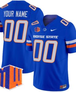 Custom Boise State Broncos Jersey 2025 Vapor Limited Stitched Royal