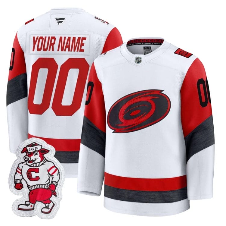 Custom Carolina Hurricanes Jersey Name, Number 2025 - 26 Premium Stitched - Image 3