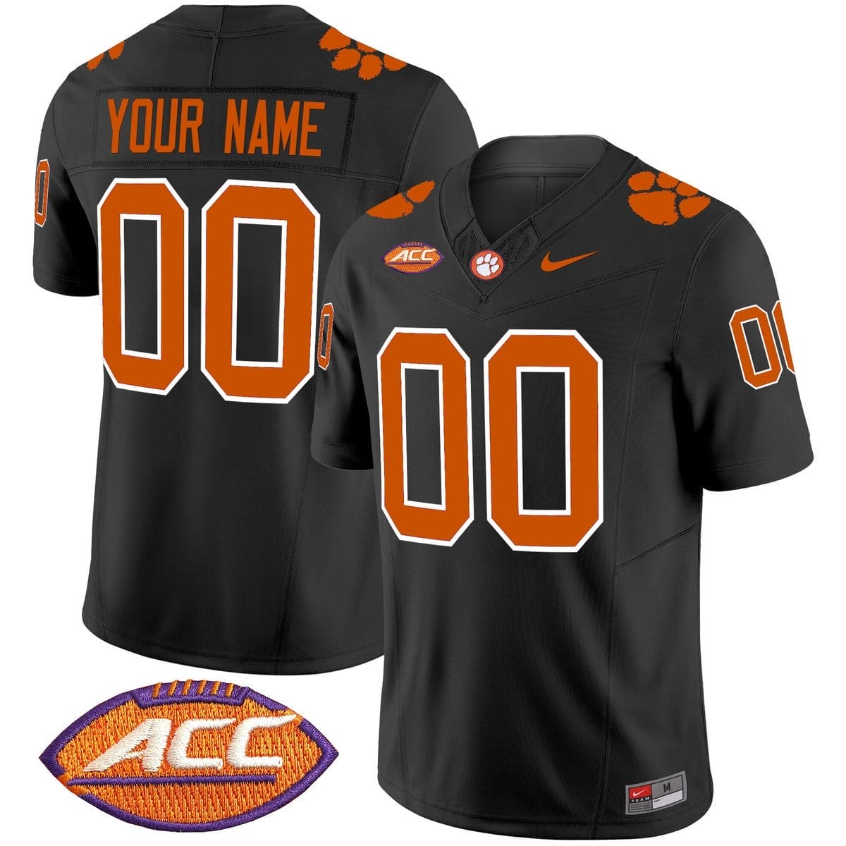 Custom Clemson Tigers Jersey Name, Number 2025 Vapor Limited Stitched 1 Custom Clemson Tigers Jersey Name, Number 2025 Vapor Limited Stitched