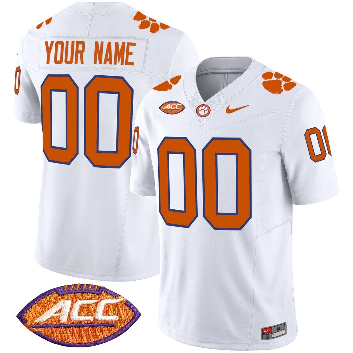 Custom Clemson Tigers Jersey Name, Number 2025 Vapor Limited Stitched 2 Custom Clemson Tigers Jersey Name, Number 2025 Vapor Limited Stitched - Image 2