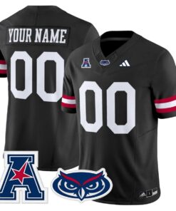 Custom Florida Atlantic Owls Jersey Name, Number 2025 All Stitched