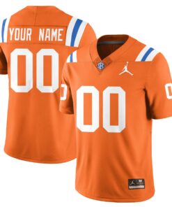 Custom Florida Gators Jersey Bring Back 1960s Throwback Stitched Orange
