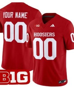 Custom Indiana Hoosiers Jersey Name Number 2025 Limited Stitched Crimson