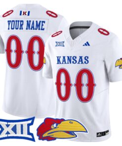 Alternative view of Custom Kansas Jayhawks Jersey Name, Number 2025 Limited Stitched