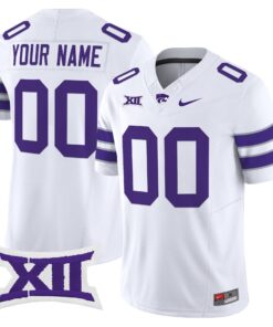 Alternative view of Custom Kansas State Wildcats Jersey Name, Number 2025 Limited Stitched