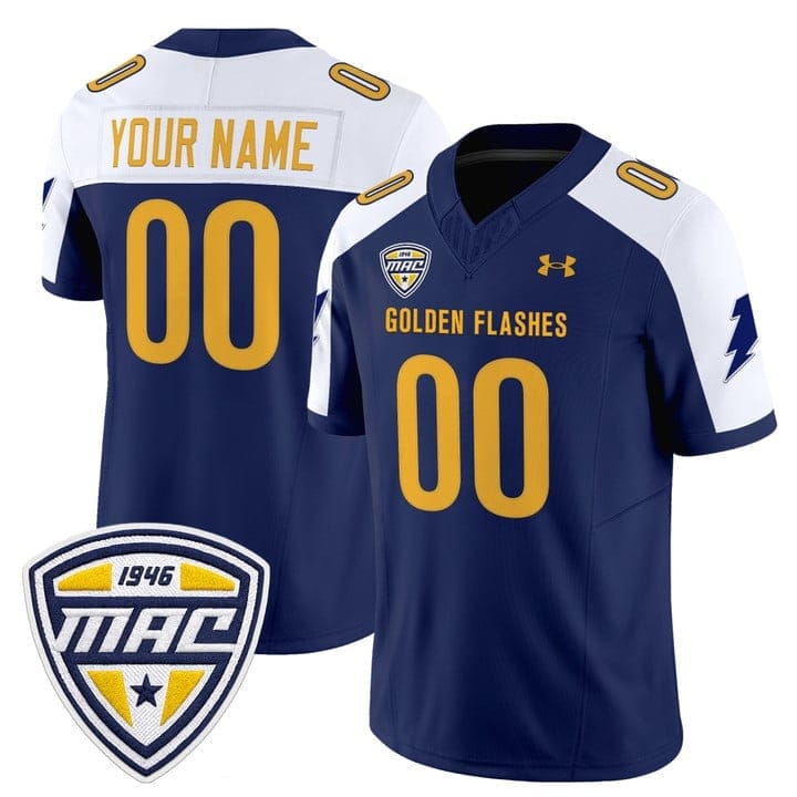 Custom Kent State Golden Flashes Jersey 2025 Limited Stitched - Image 4