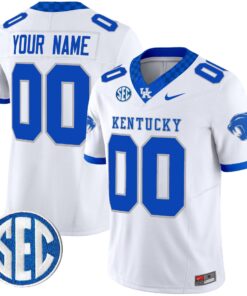 Alternative view of Custom Kentucky Wildcats Jersey Name, Number 2025 Limited Stitched