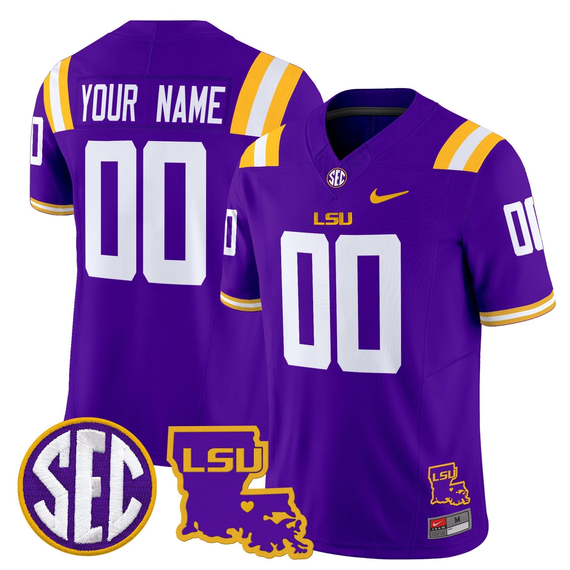Custom LSU Tigers Jersey Name, Number 2025 Louisiana Patch Stitched 5 Custom LSU Tigers Jersey Name, Number 2025 Louisiana Patch Stitched - Image 5