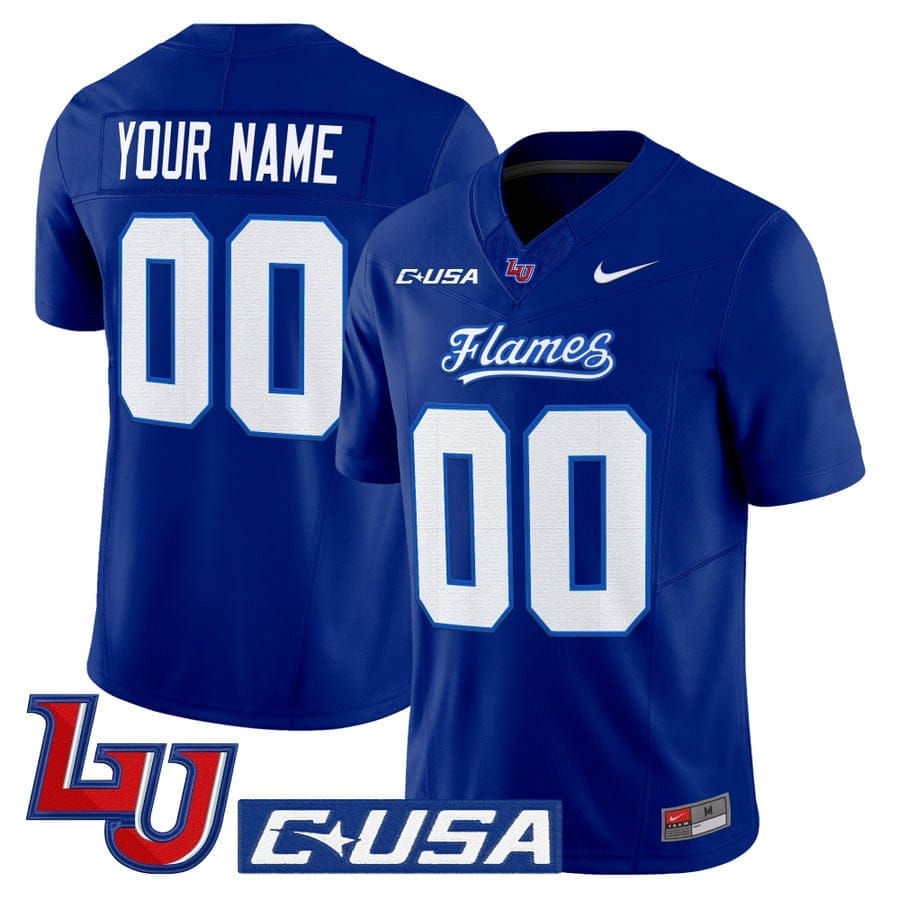 Custom Liberty Flames Jersey Name, Number 2025 Vapor Limited Stitched 2 Custom Liberty Flames Jersey Name, Number 2025 Vapor Limited Stitched - Image 2