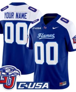 Custom Liberty Flames Jersey Name Number 2025 Vapor Limited Stitched Navy Alter 9861b610 3c99 4e7c bac4 41332a7cfe41