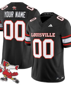 Custom Louisville Cardinals Jersey 1980s Throwback Limited Stitched