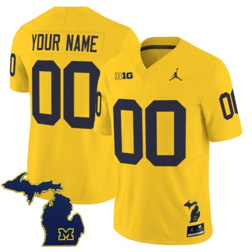 Custom Michigan Wolverines Jersey 2025 Vapor Limited V2 Stitched - Image 3