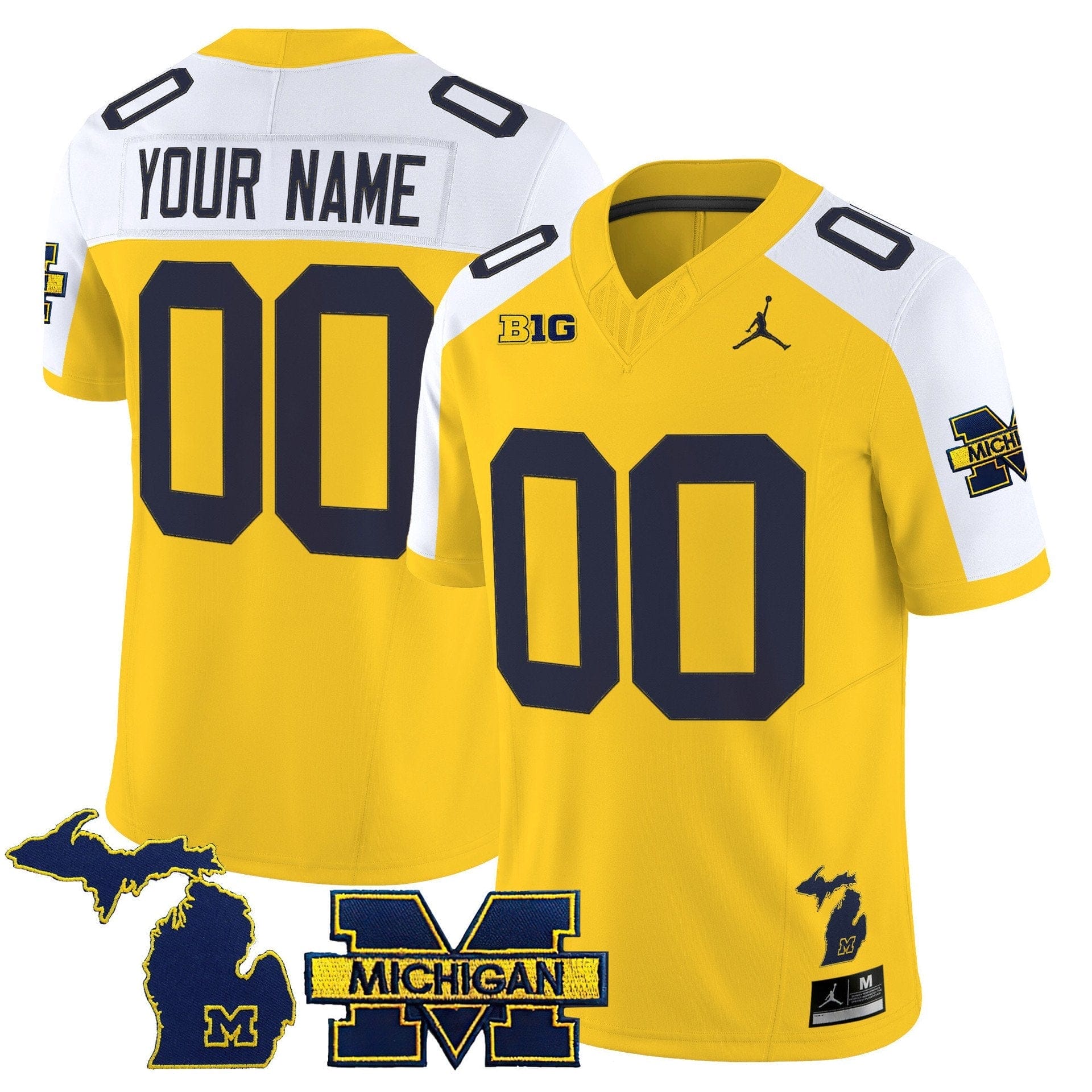 Custom Michigan Wolverines Jersey 2025 Vapor Limited V2 Stitched - Image 2