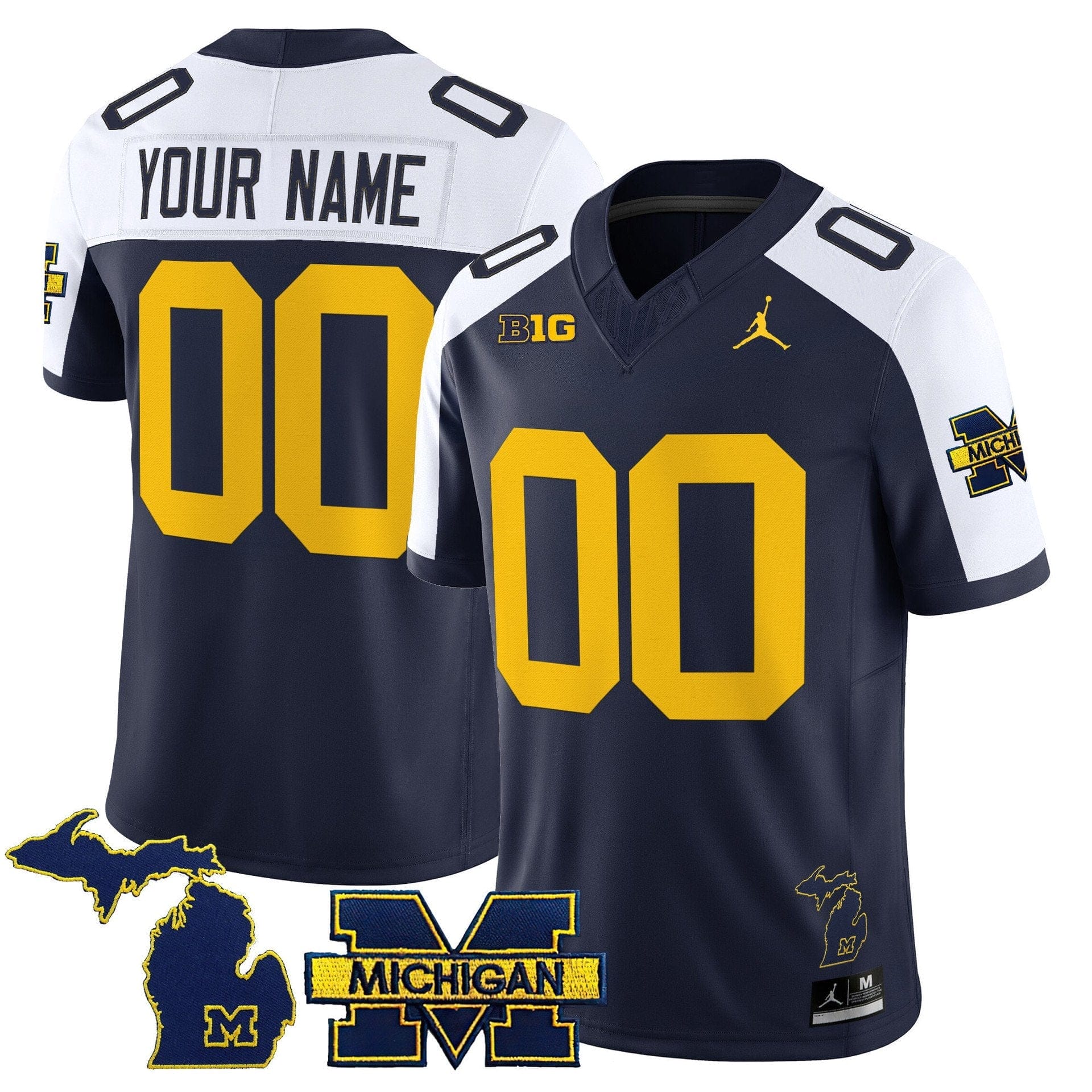 Custom Michigan Wolverines Jersey 2025 Vapor Limited V2 Stitched - Image 4