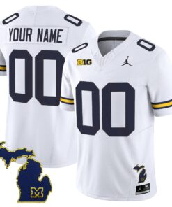 Custom Michigan Wolverines Jersey 2025 Vapor Limited V2 Stitched