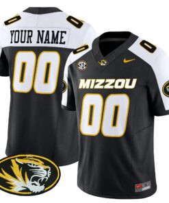 Custom Missouri Tigers Jersey Name Number 2025 Vapor Limited Stitched Black Alter