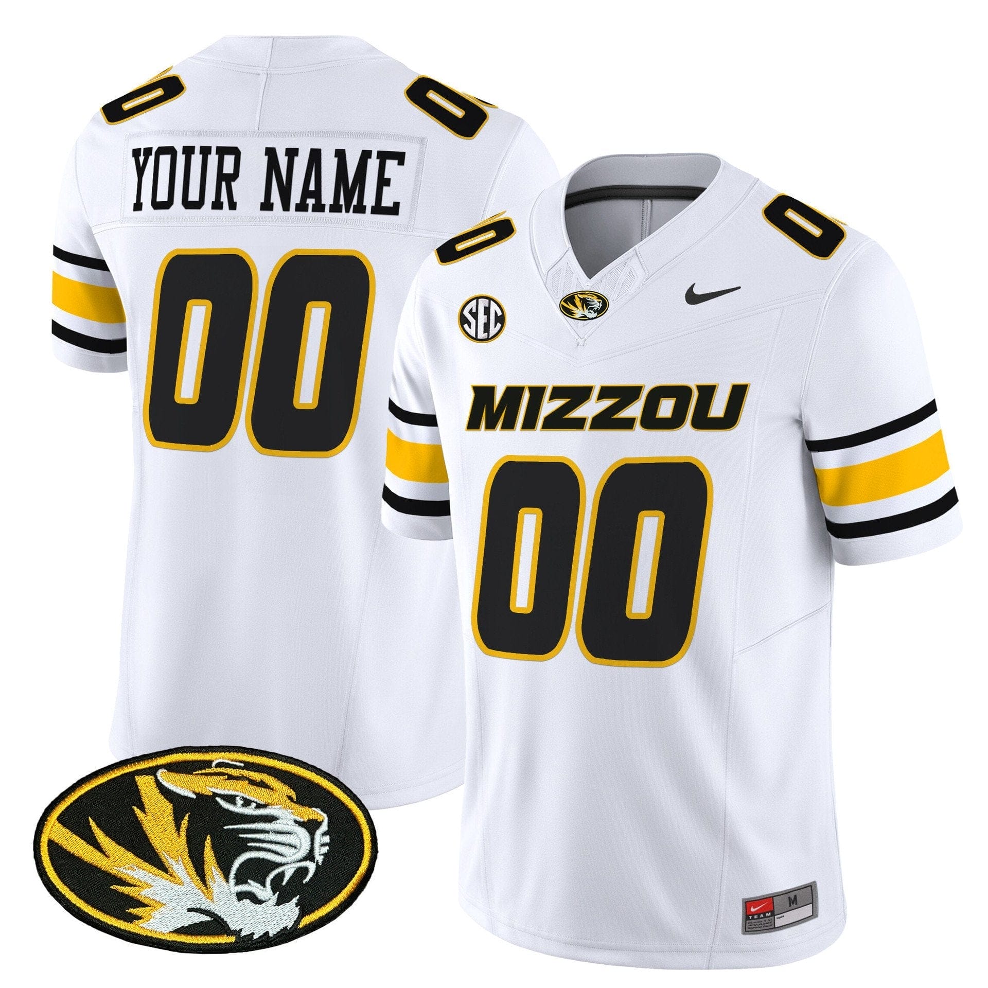 Custom Missouri Tigers Jersey Name, Number 2025 Vapor Limited Stitched 2 Custom Missouri Tigers Jersey Name, Number 2025 Vapor Limited Stitched - Image 2