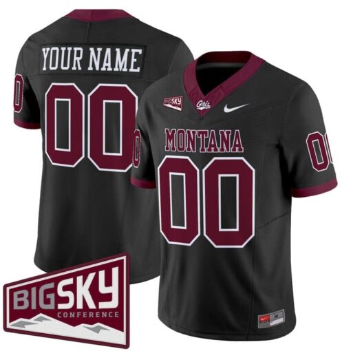 Custom Montana Grizzlies Jersey Name, Number 2025 Vapor Stitched