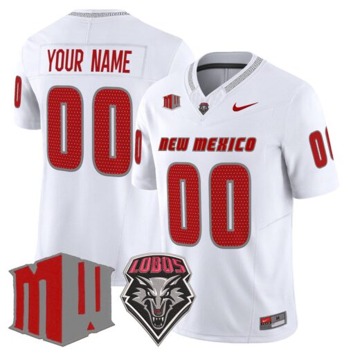 Custom New Mexico Lobos Jersey Name, Number 2025 Vapor Limited Stitched - Image 2