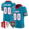 Custom New Mexico Lobos Jersey Name Number 2025 Vapor Limited Turquoise