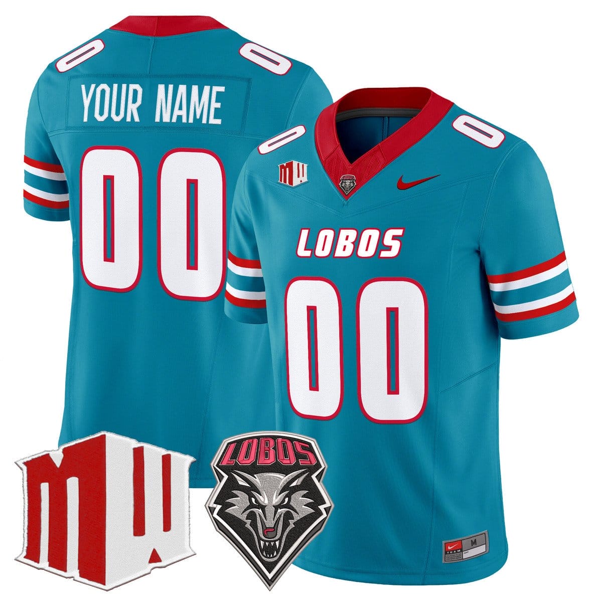Custom New Mexico Lobos Jersey Name, Number 2025 Vapor Limited Stitched 1 Custom New Mexico Lobos Jersey Name, Number 2025 Vapor Limited Stitched