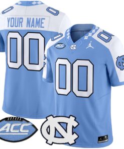 Alternative view of Custom North Carolina Tar Heels Jersey 2025 Vapor Limited Stitched